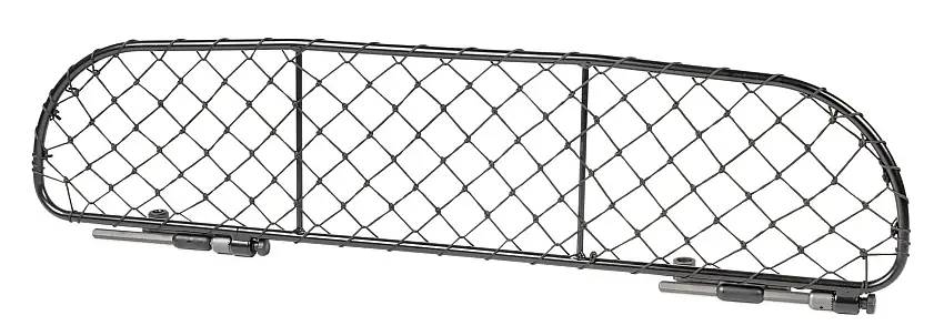 Grille pour chiens Dog Guard, Grille de séparation pour chiens avec filet en nylon, Grille de protection pour voiture noire, taille 21 - 1260x360mm