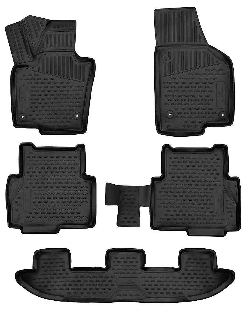 Tapis en caoutchouc XTR pour VW Sharan/Seat Alhambra 06/2010-2022