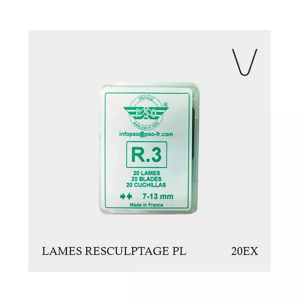 Lames pour Machine à retailler les pneus R3 7-13mm (x20)