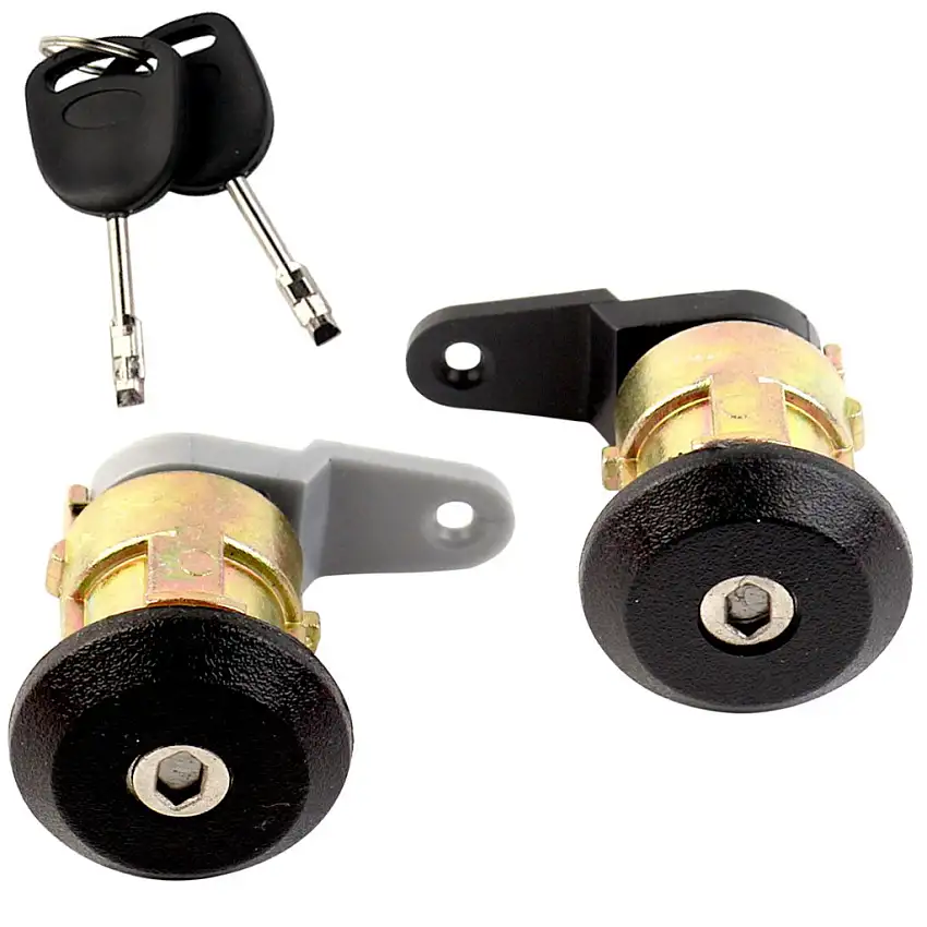 Jeu de 2 barillets serrures de porte pour Ford Escort (1995-2002) avant gauche et avant droit. Avec double clés 96FGA22050CGPAR