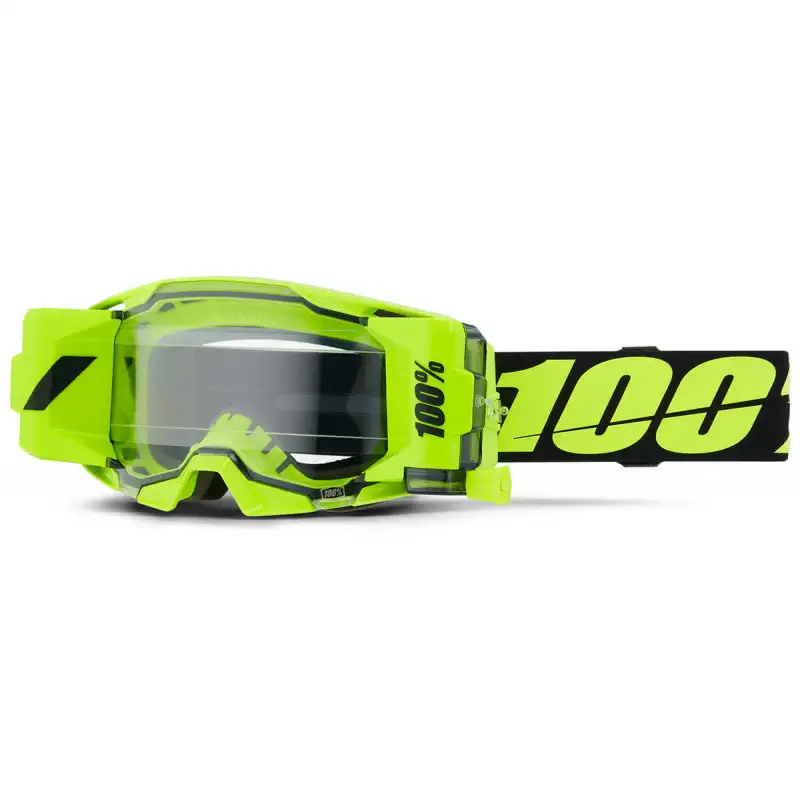 Masque 100% ARMATIC FORECAST Jaune Fluo - Planet Motorsport