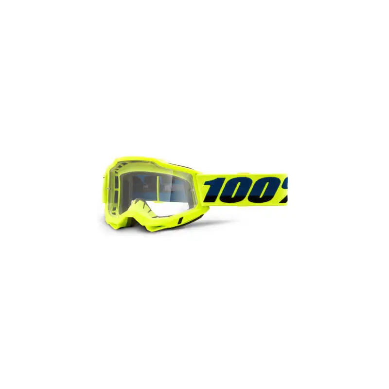 Masque 100% Accuri 2 jaune fluo - Planet Motorsport