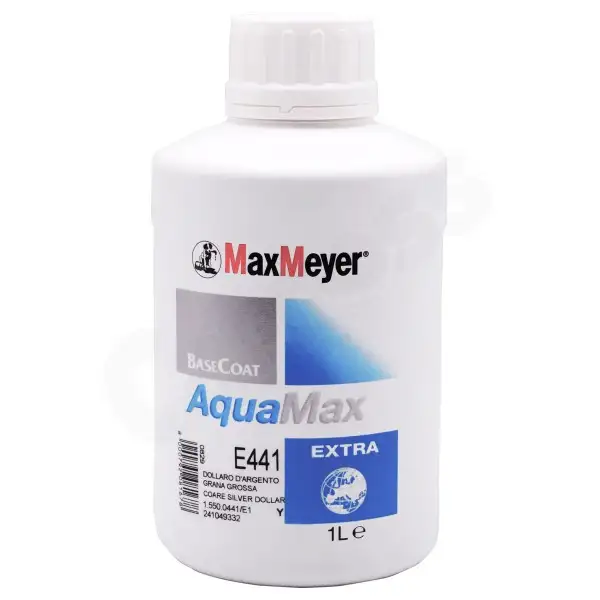 Peinture AquaMax Extra E441 MaxMeyer Alu dollar argenté gros 1L