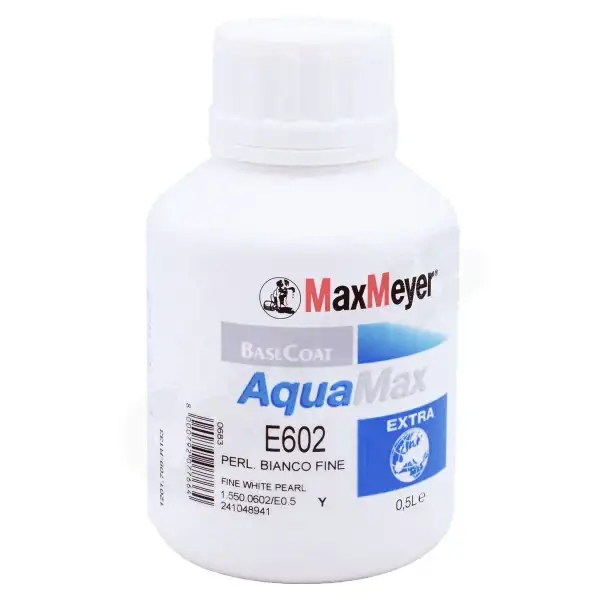 Peinture AquaMax Extra E602 MaxMeyer Nacré bl&nc fin 0.5L