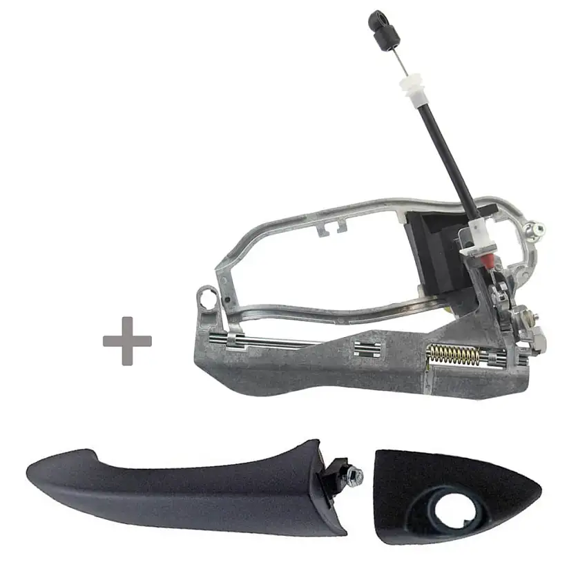 Mécanisme et poignée de porte pour BMW X5 E53 (2000-2006) avant gauche (côté conducteur) 51218243615, 8243615, 51218243617