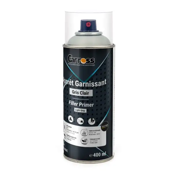 Apprêt aérosol garnissant gris clair 400ml AG400C