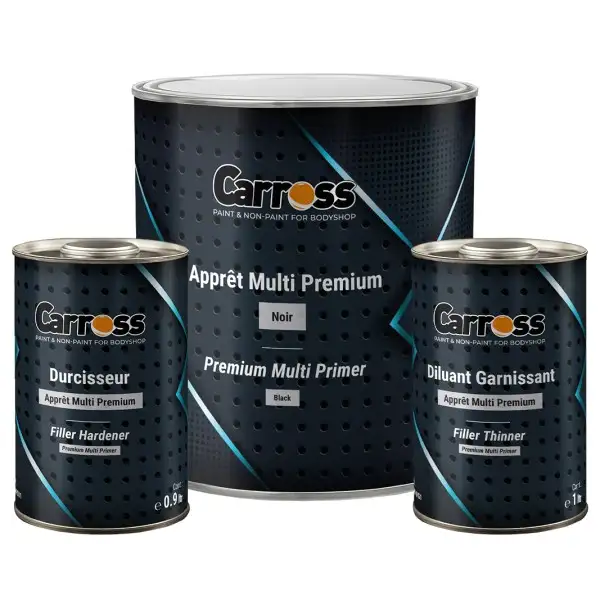 Kit AMP apprêt multi premium - 1 apprêt 3.6L + 1 durcisseur 0.9L + 1 diluant