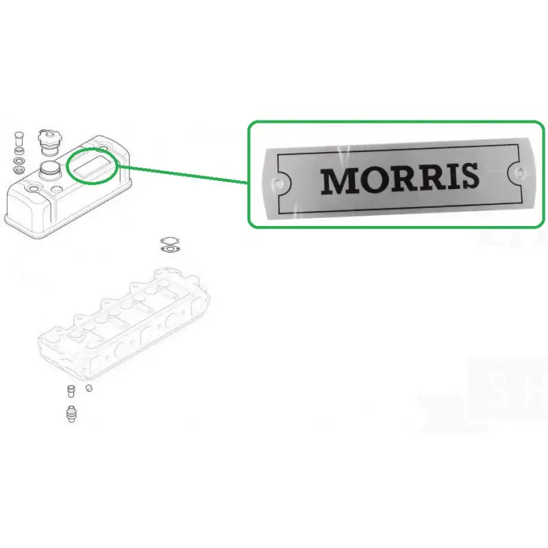 Plaque cache culbuteur - MORRIS
