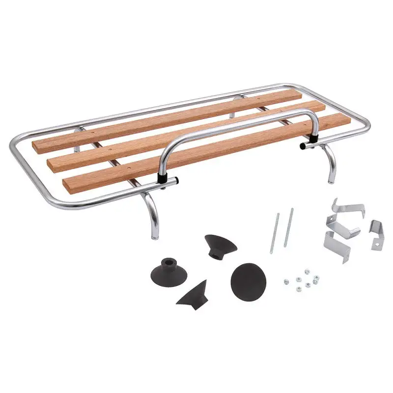 Porte bagage universel aluminium / bois