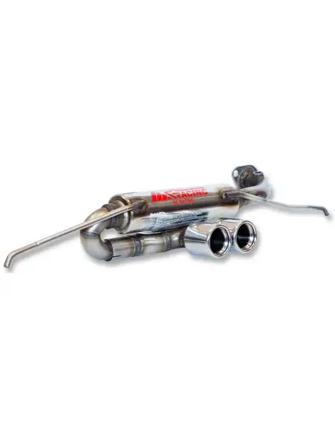 SMART Fortwo 451 1.0 M132/M132.930 71cv/84cv 2007-2015 - Silencieux Groupe N inox RC RACING double sortie centrale 73mm