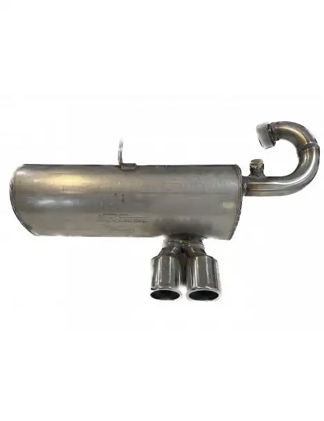 SMART Roadster 452 0.7 M160 61cv/82cv 2003-2005 - Silencieux échappement inox RC RACING double sortie centrale 73mm