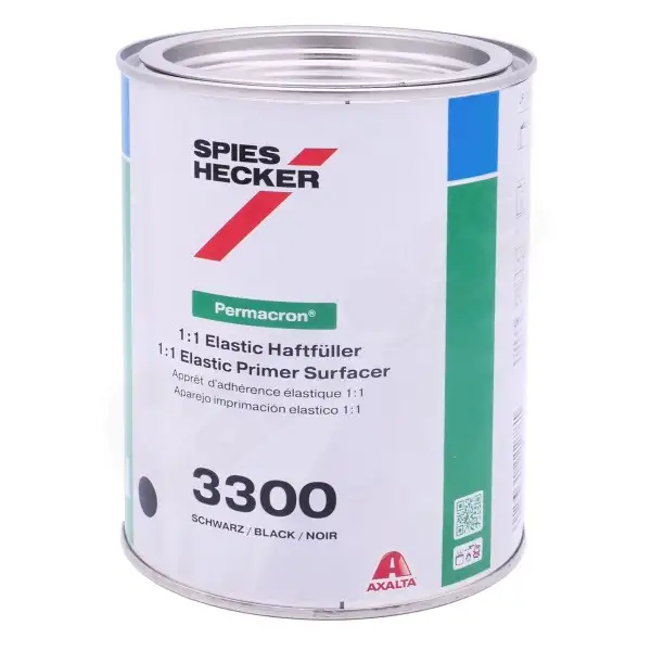 Apprêt plastique 3300 Spies Hecker Permacron noir 1L